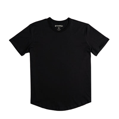 Deluxe Soft Black T Shirts for Short Guys