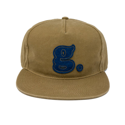Coyote Brown Snapback Hat with Blue G. 